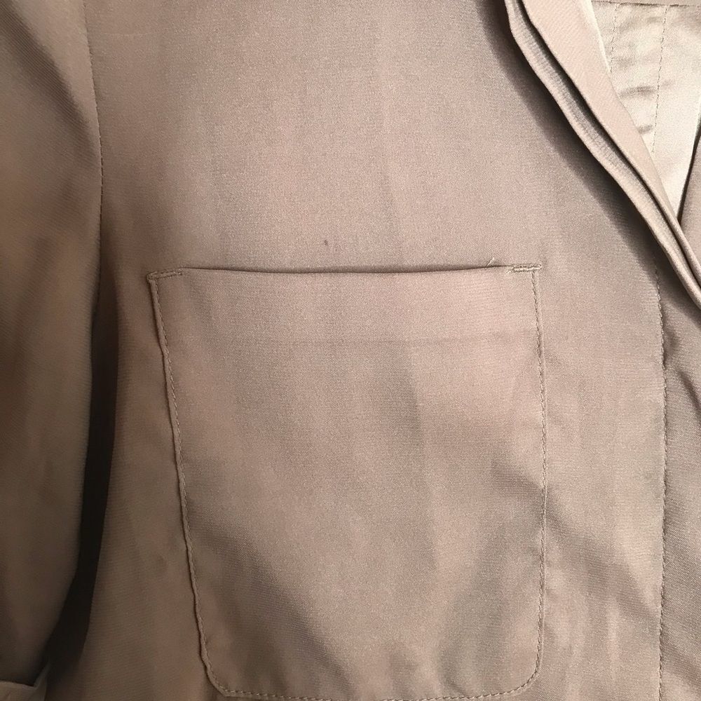 Express mocha‎ brown cuffed sleeve button down - Picture 5 of 7